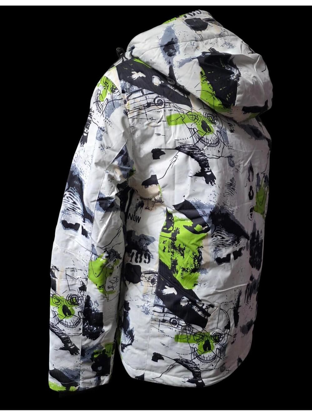 Men's Small Green/White "MutuSnow" insulated & Waterproof Winter Ski Jacket, NWT - Picture 4 of 12